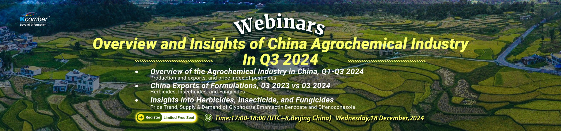 Overview and sight on China agrochemical industries in Q3 2024